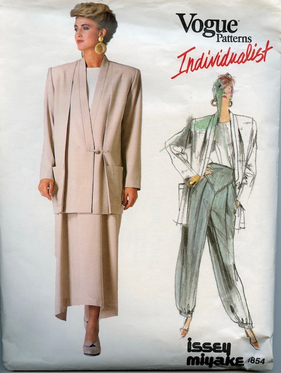 イッセイミヤケ　サイズ3 1980s Vintage Vogue 1854 ISSEY MIYAKE Loose Fitting Jacket