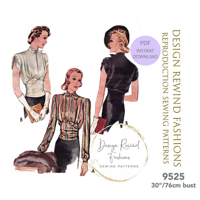 Instant Download PDF 1930s 30s Vintage Fitted Midriff Evening Cocktail ...