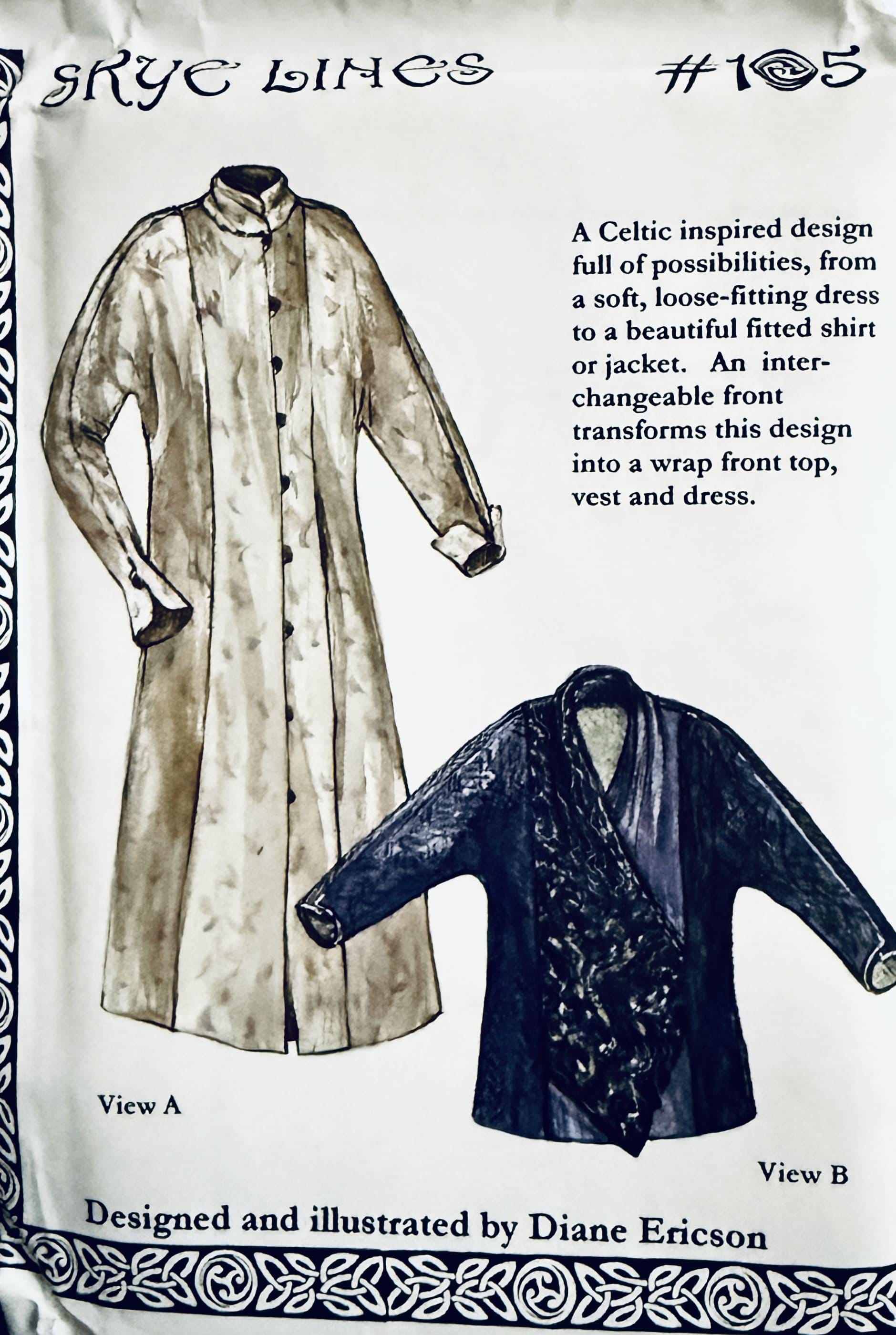 Vintage Skye Lines 105 Celtic Inspired Coat Jacket Sewing Pattern
