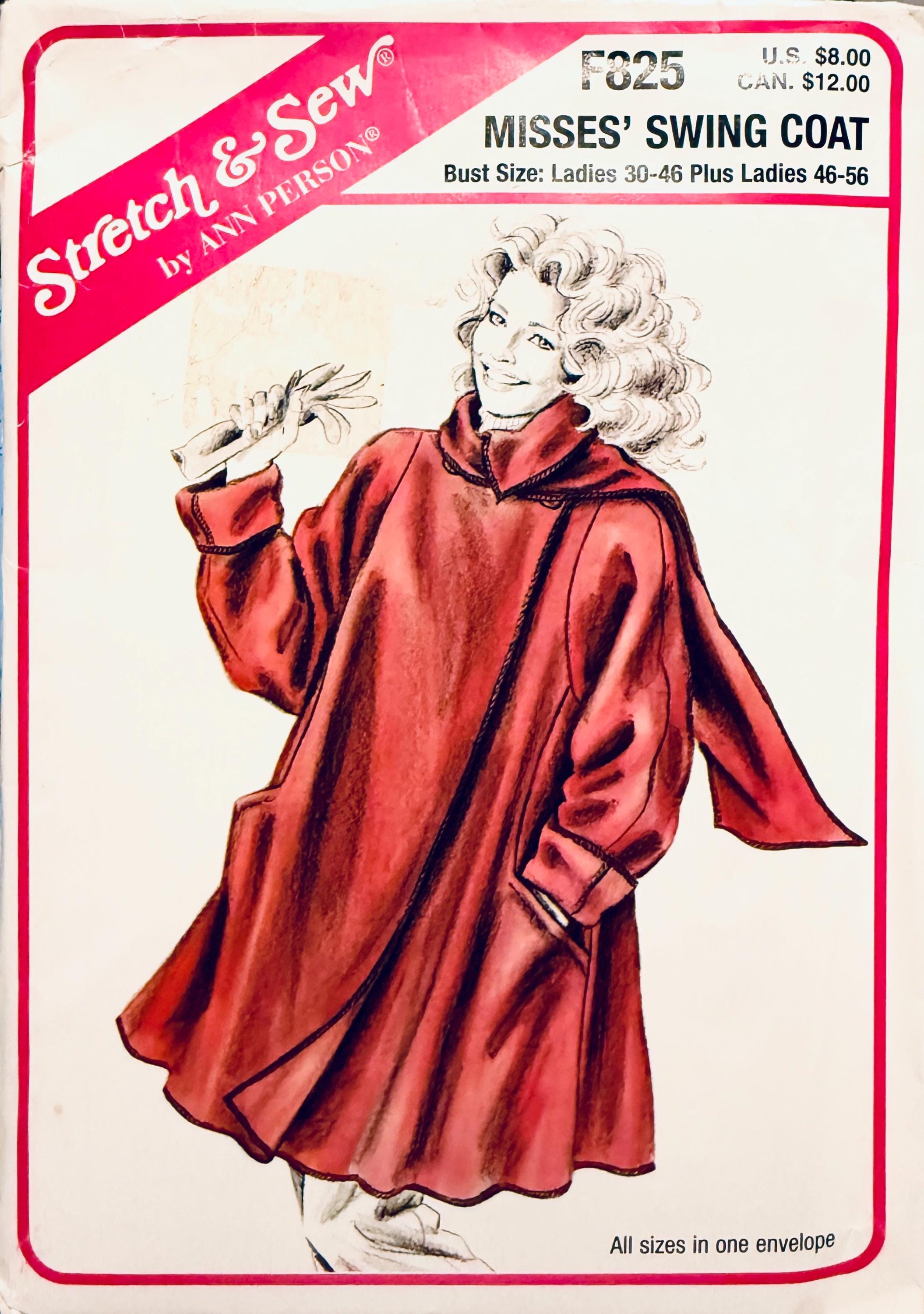 fleece swing coat plus size