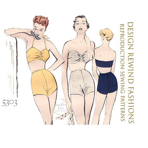 PDF-Vintage 50s Patter –Sarong Dress, beachwear- Bust 36”-Download – Vintage  Sewing Pattern Company