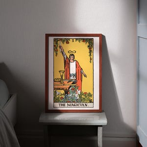 Affiche : The Magician / Arthur Edward Waite Tarot deck / Poster / Print