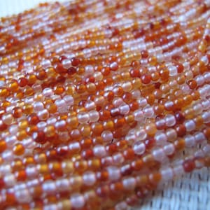 2mm Carnelian Round Bead S4
