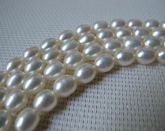 7.5-8mm Creamy White Rice Fresh Water Pearl PL21