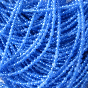 2mm Sky Blue Agate Round Beads S223