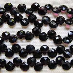 13mm Purple Quartz Flat Briolette Beads S20