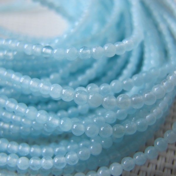 2mm Chalcedony Agate Round Beads S216