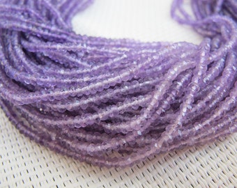1-3mm Amethyst Faceted Rondelle Beads S25