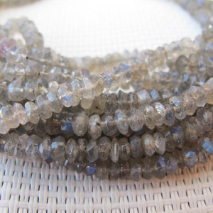 2-4mm Labradorite Roundel Beads S304