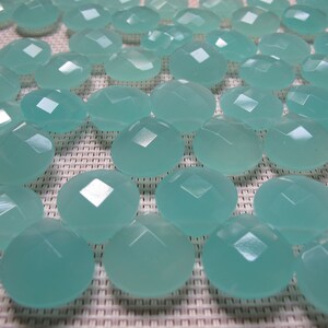 18x17mm Imitation Chalcedony Flat Briolette Beads S72