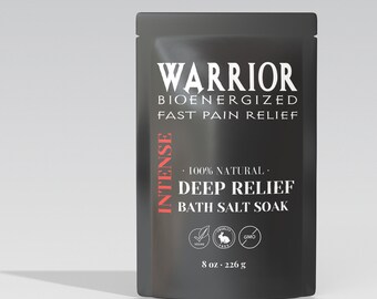 Warrior Pain Relief Bath Salts | Aromatherapy Bath Salts | Healing Bath Salts