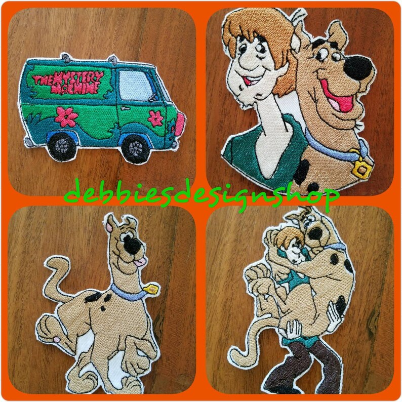 Scooby Doo Iron on Patches Scooby Doo Shaggy The Mystery Etsy