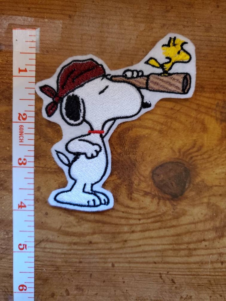Woodstock and Snoopy Pirate LMAO Cutie Angry Puffy Patch 3D Peanuts Snoopy Iron On Patches