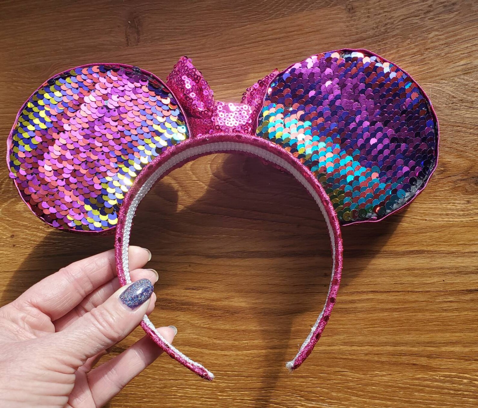 Disney Sequin Ears Headband Fits Older Children and Adults Etsy