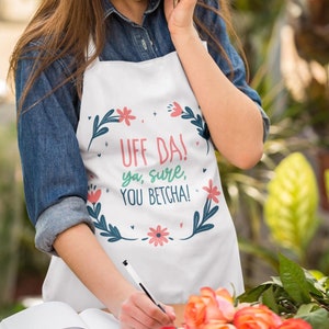 Norwegian Apron | Uff Da Apron | Norwegian Chef | Norwegian Holiday Baking | Gifts for Norwegians | You Betcha! | Uff-da Apparel
