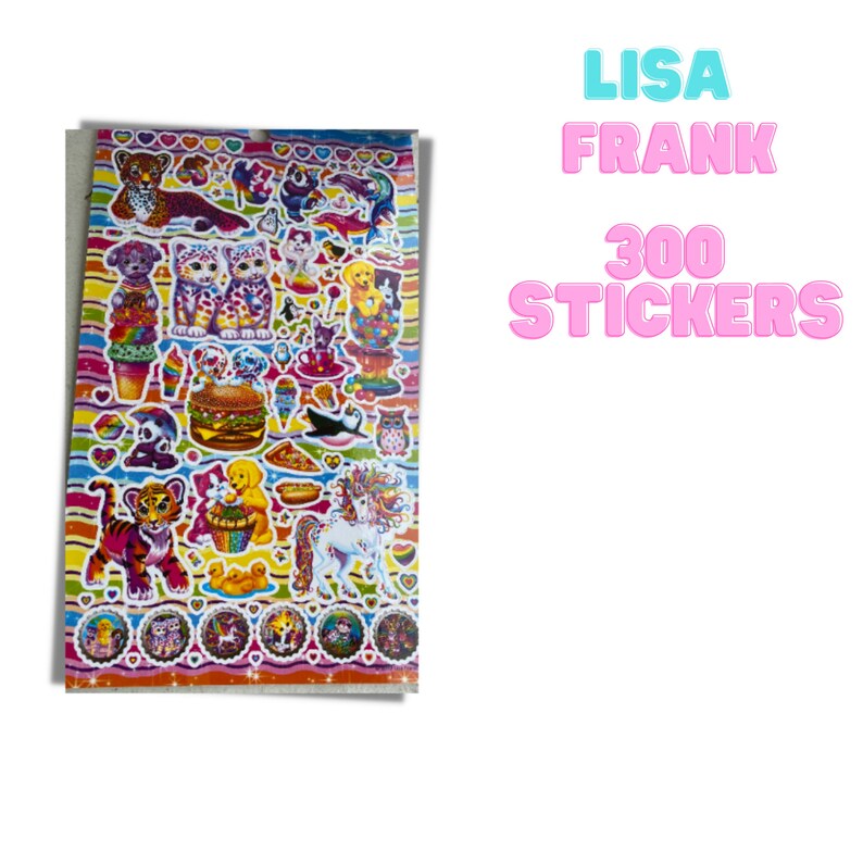 Lisa Frank Sticker Book Stickers Lisa Frank 90s Kid 90s Etsy