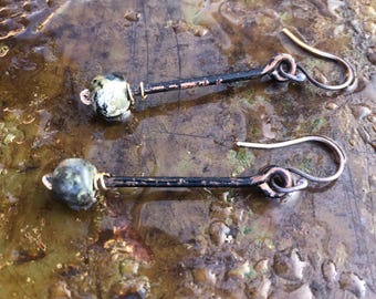 Moss and momentum earrings