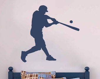 Baseball Decal for Walls | Baseball Wall Decals | Sports Wall Decals | Wall Decals for Boys | Baseball Stickers for Walls | Baseball Player