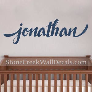 Personalized Name Vinyl Wall Decal | Bedroom Wall Decal for Boys | Boys ...