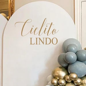 Cielito Lindo Baby Shower Backdrop Party Decal | Gender Reveal Girl or Boy Baby Shower Decal Sign | Lovely Sweet One Baby Shower Decal