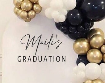 Graduation Decal Graduation Party Decorations Decor | Graduation Signs DIY 2024 | Personalized Graduation Decorations 2024 Backdrop