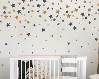 150 Gold Stars Wall Decal, Vinyl Sticker, Nursery Stars Decal, Vinyl Wall  Stickers, Gold Stars Stickers, Vinyl Decal, Metallic Vinyl Stars 