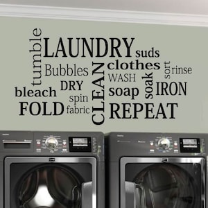 Laundry Room Decal, Laundry Room Decor, Laundry Room Sign, Laundry Room Wall Decals, Laundry Room Art, Laundry Stickers, Laundry Signs