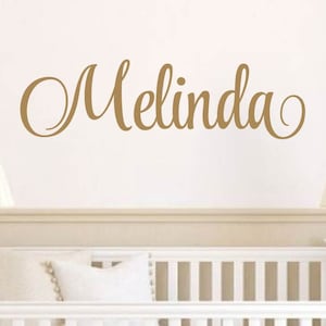 Girl Name Wall Decal, Girls Name Wall Decal Wall Decor, Name Wall Decal, Name Decal, Nursery Name Decal, Personalized Monogram