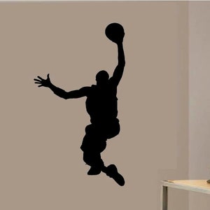Basketball Decal for Walls | Basketball Wall Decals | Sports Wall Decals | Wall Decals for Boys | Basketball Player Stickers for Walls