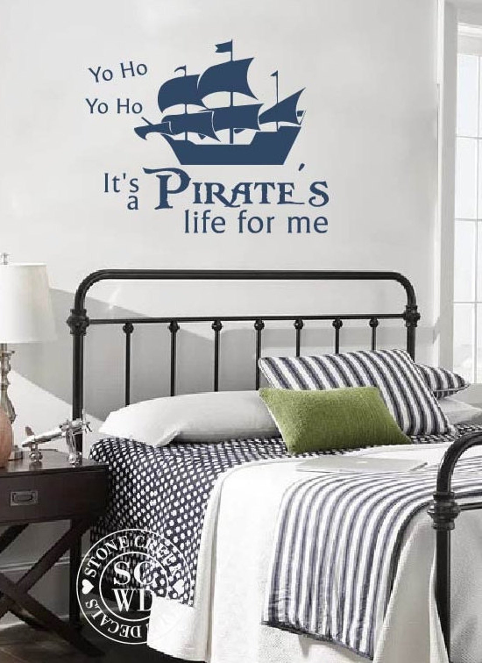 Pirate Wall Decal Boys Room Wall Decal It's a Pirate's Etsy