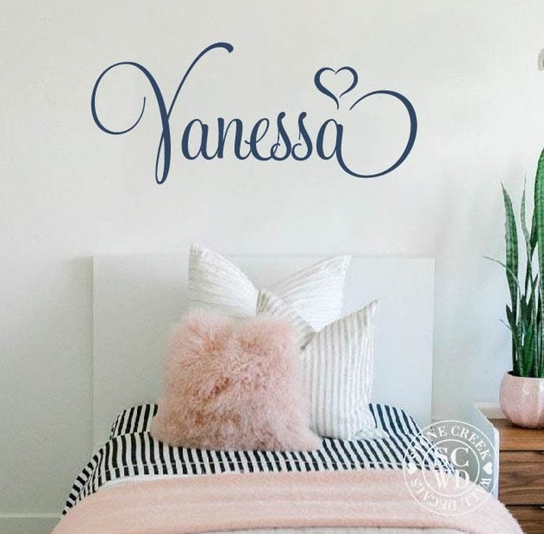 Girls Name Wall Decal | Personalized Wall Decal | Baby Girls Nursery ...
