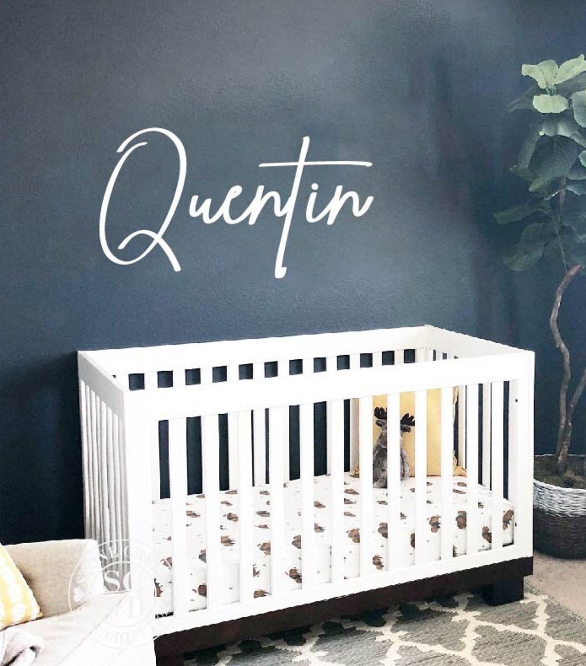 Personalized Name Wall Decal - Custom Wall Sticker - Boys Name Wall ...