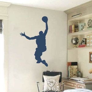 Basketball Decal for Walls | Basketball Wall Decals | Sports Wall Decals | Wall Decals for Boys | Basketball Player Stickers for Walls