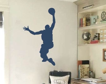 Basketball Decal for Walls | Basketball Wall Decals | Sports Wall Decals | Wall Decals for Boys | Basketball Player Stickers for Walls