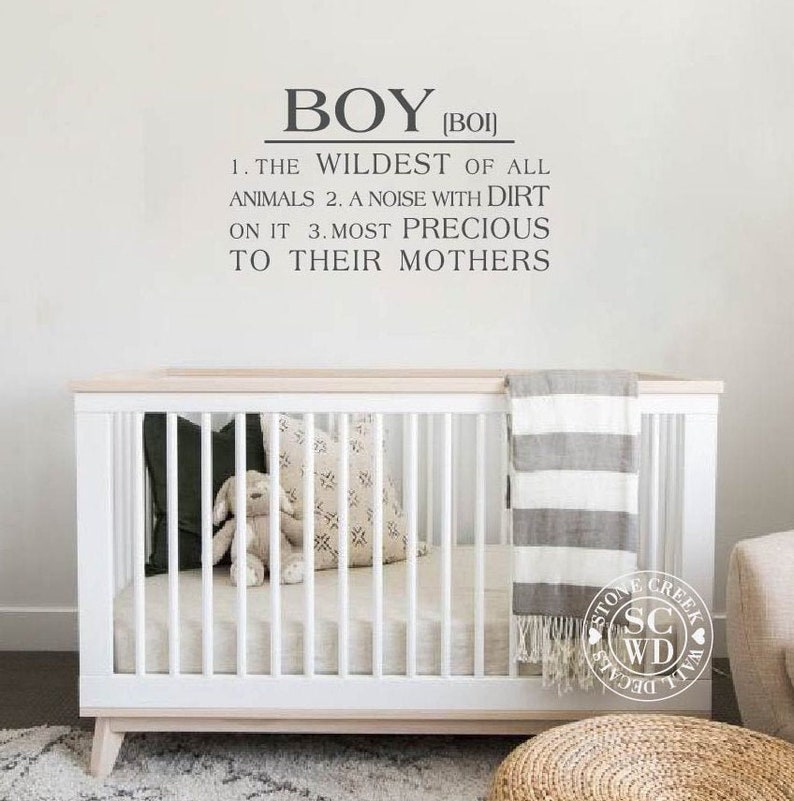 Boy's Room Decal Boy Definition Sign Boys Bedroom Etsy