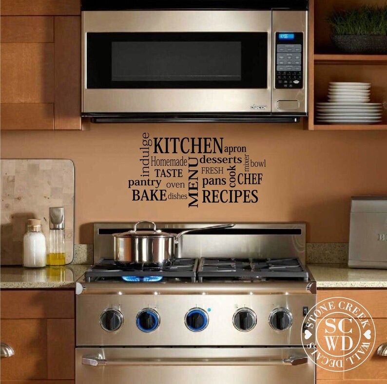 Kitchen Wall Decal Kitchen Decor Kitchen Subway Wall Decal Etsy