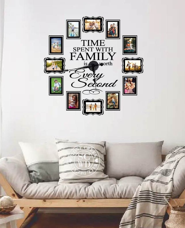 TIME SPENT WITH FAMILY IS WORTH EVERY SECOND VINYL DECAL HOME DECOR 5.5" x 14.5" TIME SPENT WITH FAMILY IS WORTH EVERY SECOND VINYL DECAL HOME DECOR 5.5" x 14.5"