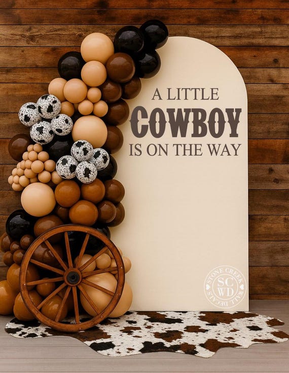 Western Baby Shower Party Kit Baby Shower Little Cowgirl Decorations ...