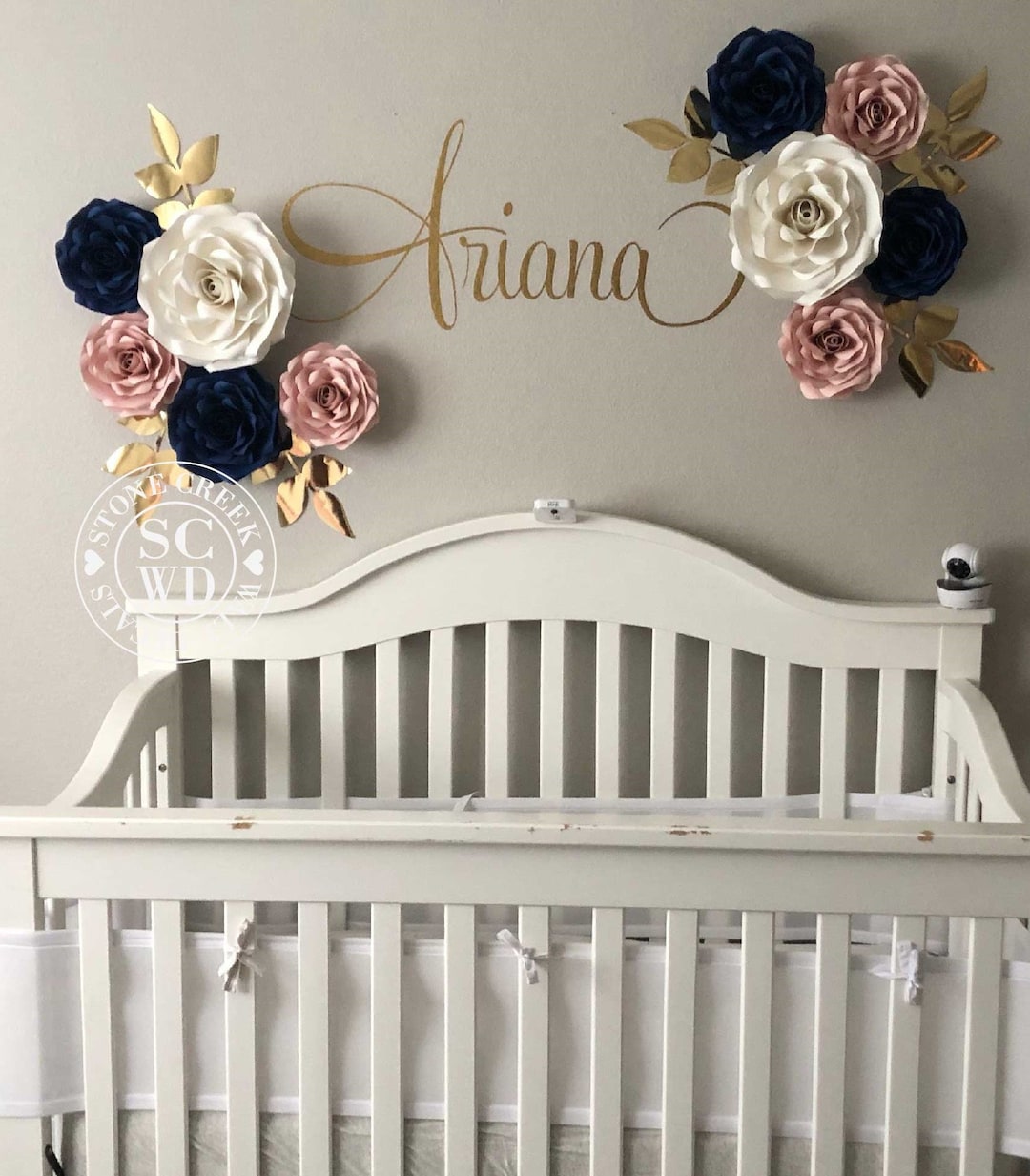Girls Name Wall Decal, Girls Bedroom Decor, Baby Girls Nursery, Nursery ...