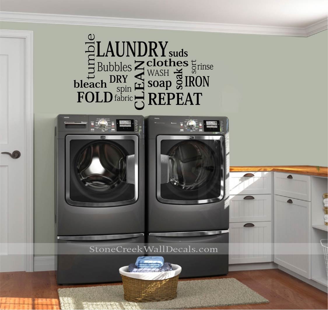 26 COUNTRY SIGNS Wall Decals Stars Laundry Room Bathroom Kitchen Stickers Decor 