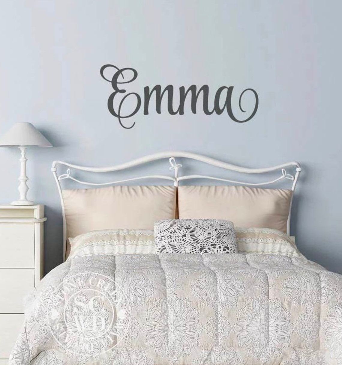 Girl Name Wall Decal Girls Name Wall Decal Wall Decor Name Etsy
