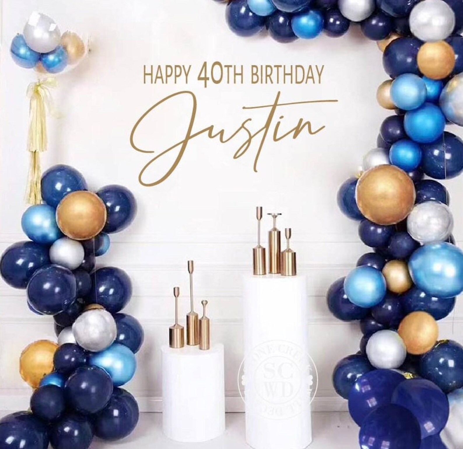 Happy Birthday Decal for Balloon Arch First Birthday Party Etsy