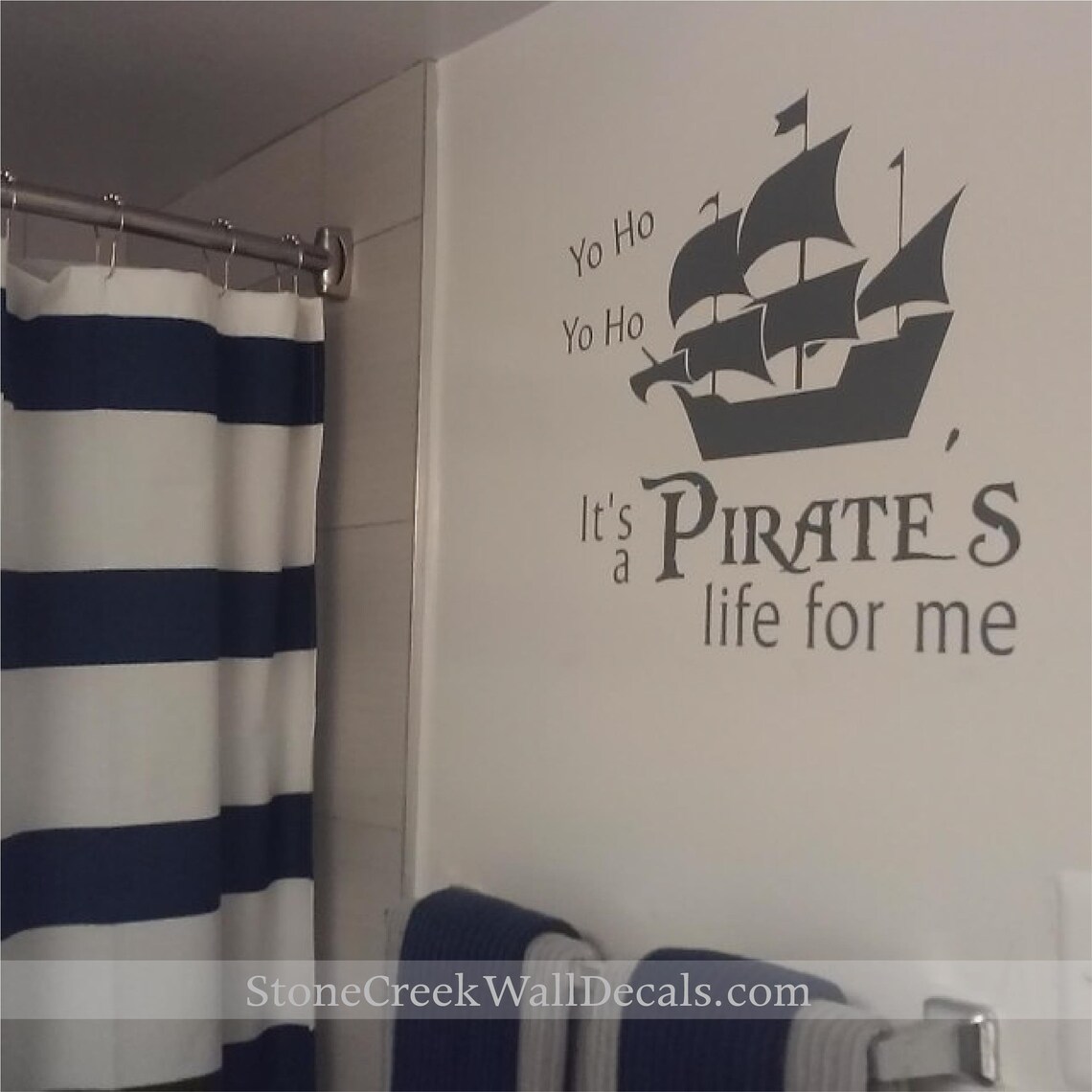 Pirate Wall Decal Boys Room Wall Decal It's a Pirate's Etsy