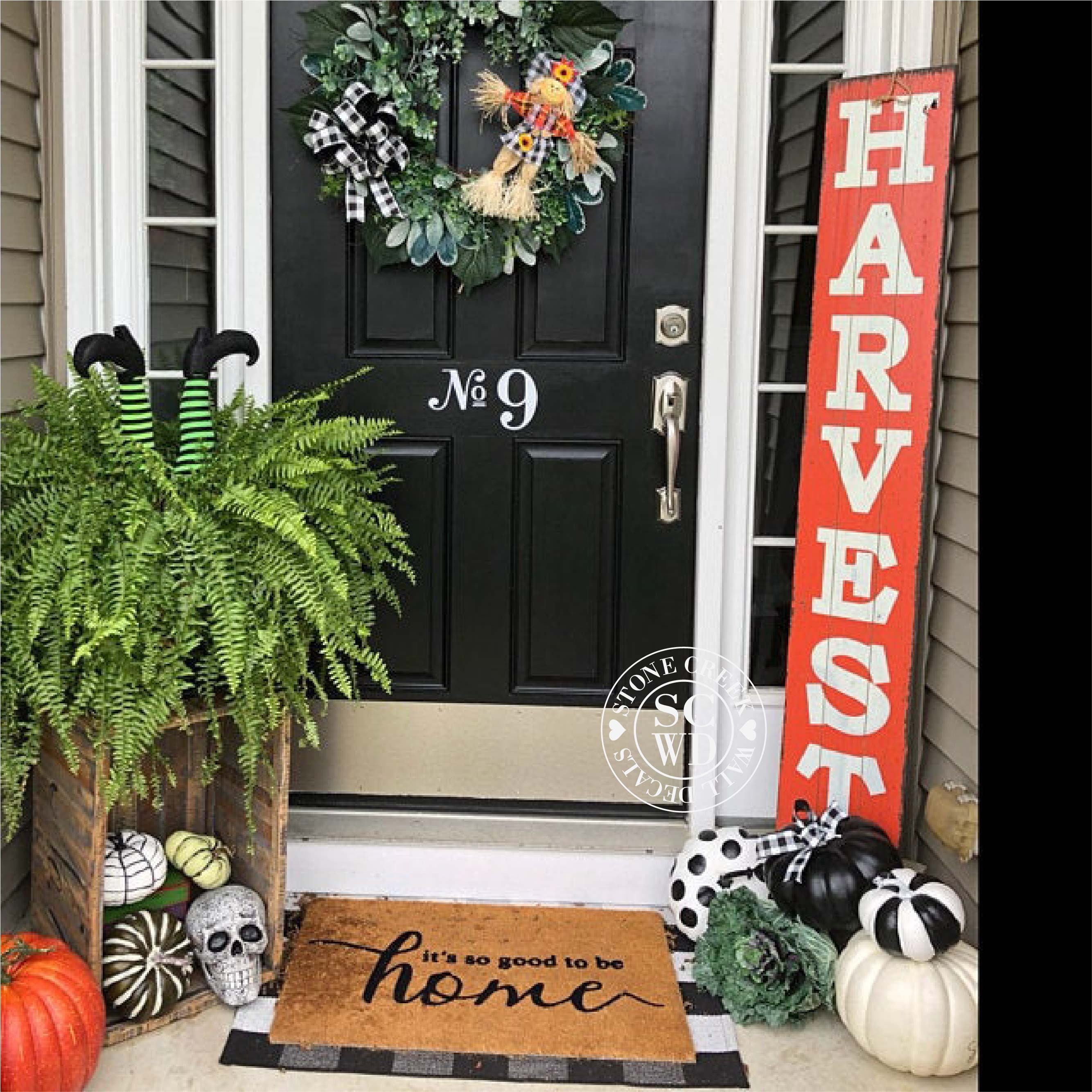 Front Door Number Decal Vinyl Number Door Decal Custom House Etsy Canada