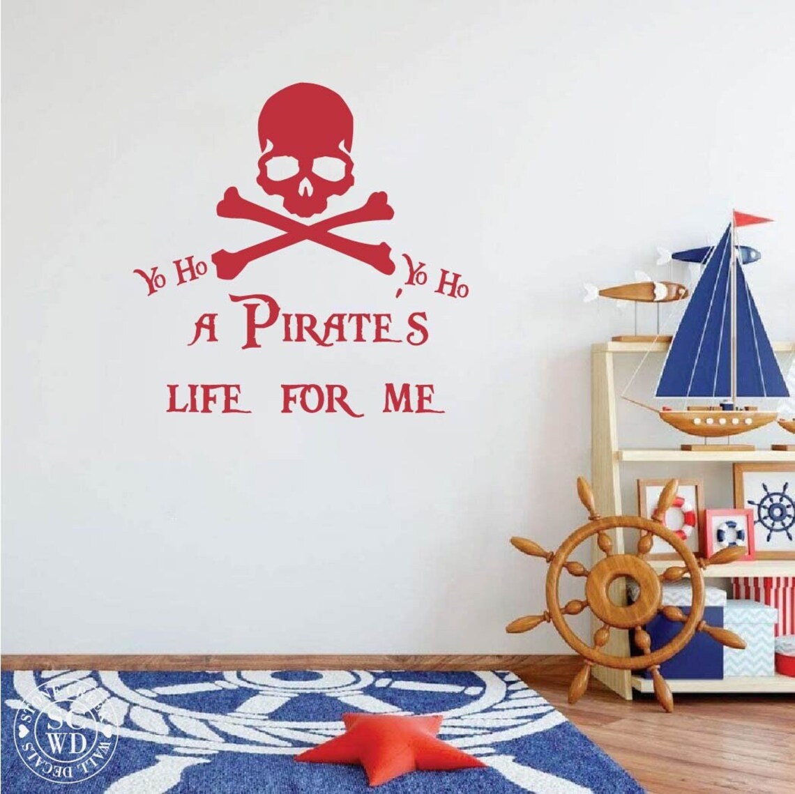 Pirate Wall Decal Boys Room Wall Decal It's a Pirate's Etsy