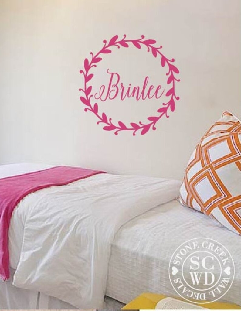Personalized Wall Decal Name Wall Decal Girls Nursery Decal Etsy