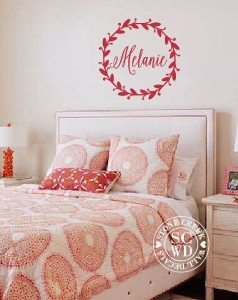 Personalized Wall Decal Name Wall Decal Girls Nursery Decal Etsy