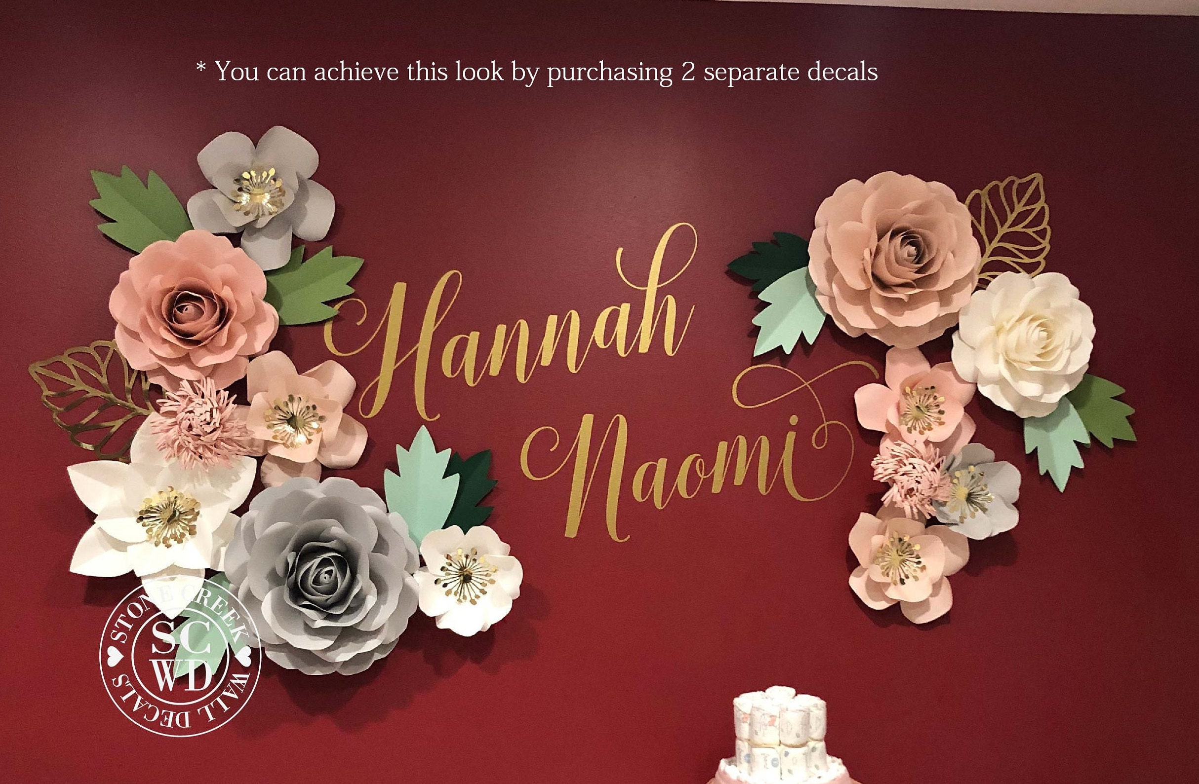 Girls Nursery Decal Name Wall Decal Personalized Name Decor Etsy Canada