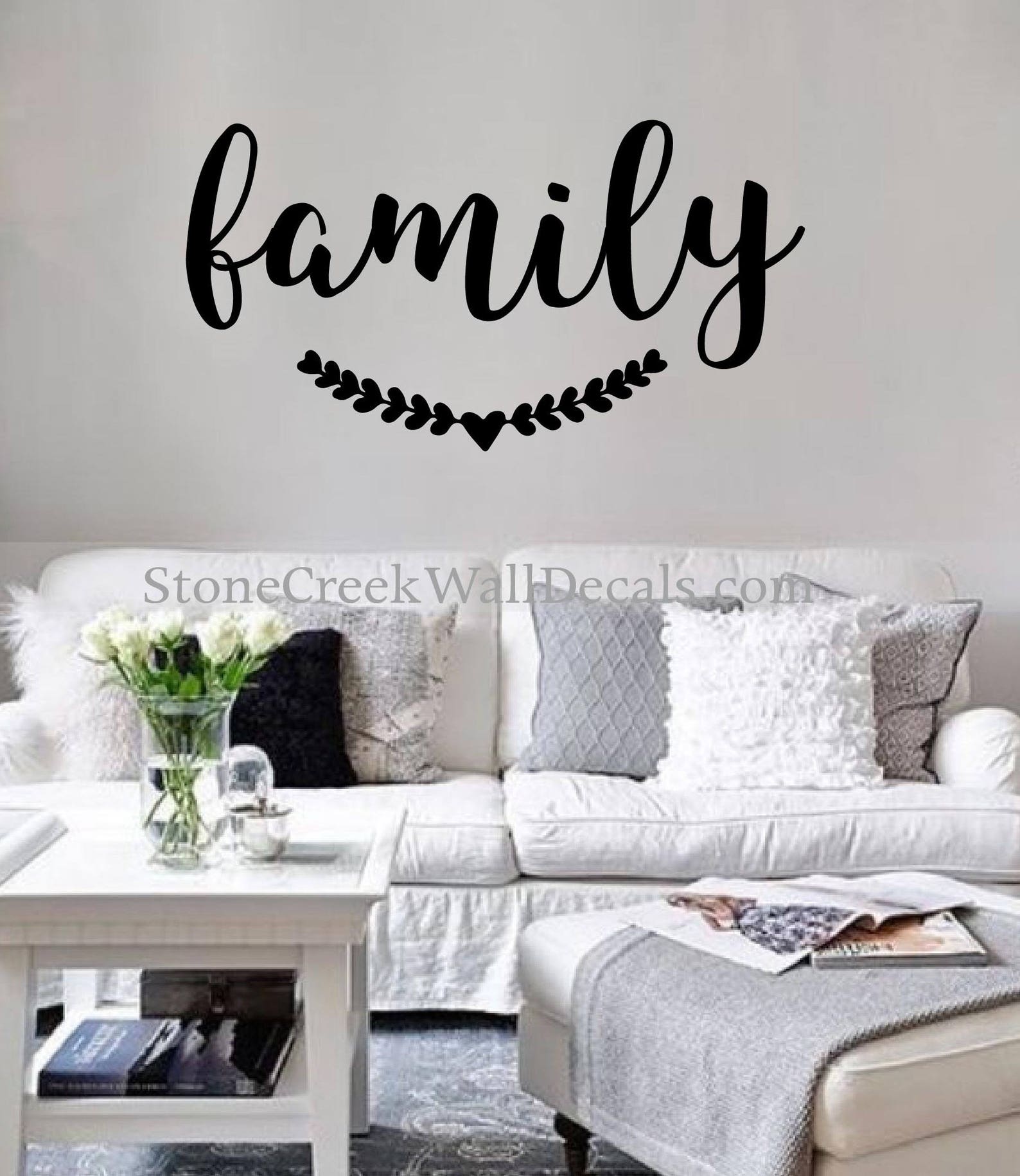 Family Wall Decal Rustic Farmhouse Decal Vinyl Wall Decor Etsy