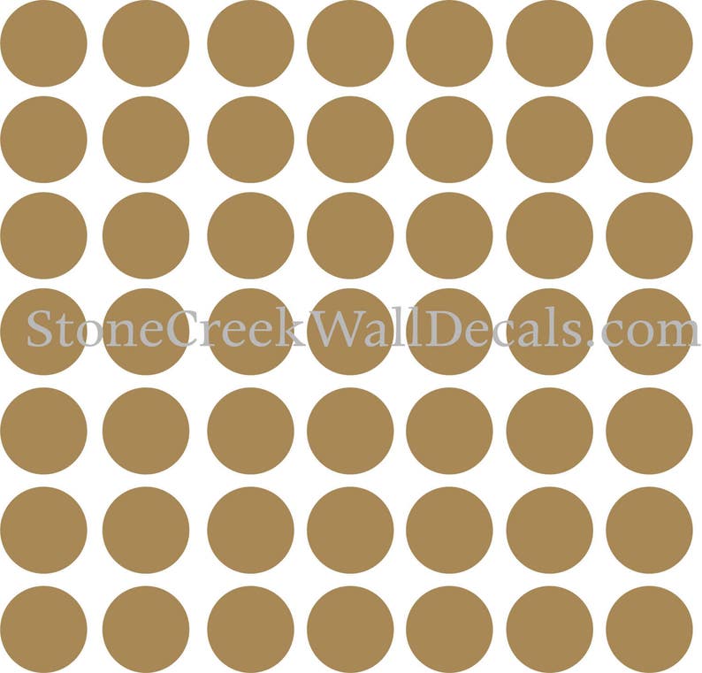Polka Dot Wall Decals Set of Polka Dots Peel and Stick Dots Etsy